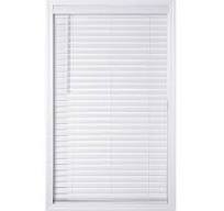 Better Homes & Gardens 2" Cordless Faux Wood Horizontal Blinds, White, 35"  W x 64" L