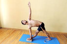 Parivrtta Trikonasana Revolved Triangle Pose Yoga Asanas Yoga Benefits Iyengar Yoga