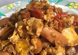 Bakso sosis kol daun bawang kecap bumbu ulek kasar 2 cabe merah 5 cabe setan 5 siung. Resep Kuno Orak Arik Telur Sosis Bakso Ikan Pedas Manis Mantap