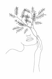A curated collection of minimalist drawings including minimalist line art and black and white sketches. Buy Minimal Line Art Woman Wallpaper Free Us Shipping At Happywall Com