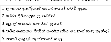 Discover the best of nibong tebal so you can plan your trip right. Table I From Sinhala To English Language Translator Semantic Scholar