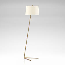 Evelyn&Zoe Marcus Metal Floor Lamp with Linen Shade