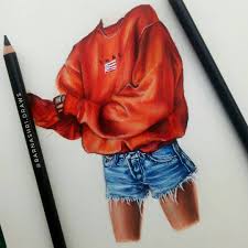 Hello Y All This Is My First Outfit Drawing Ref Pinterest Used Prismacolor This Is A Colla Drawing Clothes Color Pencil Art Fashion Design Sketches
