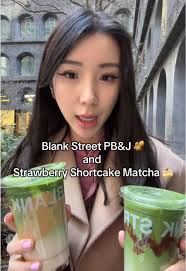 Blank Street PB&J and Strawberry Shortcake Matcha Review
