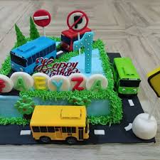 Base cake•telur•gula pasir•bahan pertama•sp•bahan kedua•tepung segitiga biru•coklat bubuk. Jual Kue Ulangtahun Kue Ultah Kue Ultah Anak Kue Tayo Kab Bekasi Antin Cake Tokopedia