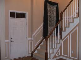 They are cut on the same degree but you will have to move the miter saw to the other side so the two angles match up. Installing Chair Rail Up Staircase Diy Home Improvement Forum