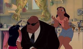 Cobra Bubbles With Lilo And Her Sister Nani Lilo And Stitch 2002 Lilo And Stitch Animated Movies