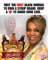 Meet Michele Hoskins, a true trailblazer and the founder of Michele Foods  Inc.! As the first Black woman to own a syrup brand, her multi-million  dollar business has made its mark, with