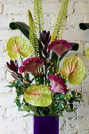 Reidsflorists Celosia Anthurium Corporateflowers Anthurium Arrangement Corporate Flowers Flower Arrangements