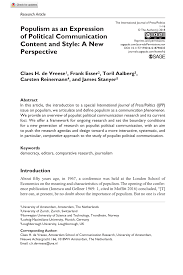Minimalist bedrooms prove that there's beauty in simplicity. Pdf Populism As An Expression Of Political Communication Content And Style A New Perspective