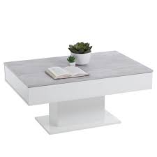 Find a stunning coffee table that combines bespoke style and practicality. Fmd Coffee Table Concrete Grey And White House Of Isabella Uk Reviews On Judge Me