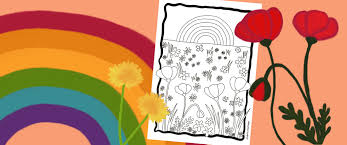 Via tekeningen komen bijzondere wensen of conflictsituaties aan het licht. Printable Kleurplaat Bloemen En Regenboog Mamamosi