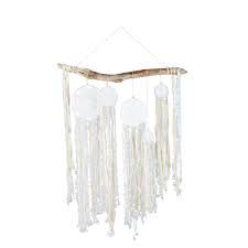 5 Attrape Reves Ecrus Sur Branche En Bois Flotte Maisons Du Monde Legno