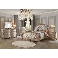 Gorgeous french provincial style bedroom furniture of wood in white and gold. Acme Gorsedd Chest Antique White Overstock 25767750