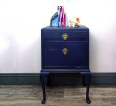 Not For Sale Example Only Midnight Blue Bedside Table Etsy Blue Bedside Tables Blue Furniture Bedside Table