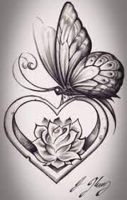 35 Best Ideas Tattoo Matching Flower Couples Heart Tattoo Designs Butterfly Drawing Butterfly Tattoo