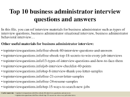 Search business administration jobs in top texas cities Top 10 Business Administrator Interview Questions And Answers