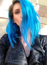 This awesome neon ombre was done by linh phan. Pravana Neon Blue And Vivid Blue Neon Hair Dyed Hair Dyed Hair Blue