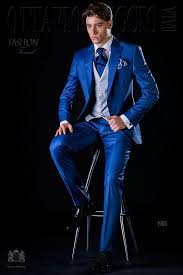 Italienisch Royal Blaue Herren Anzug Ottavio Nuccio Gala Hochzeitsanzug Anzug Herren Brautigam Anzug