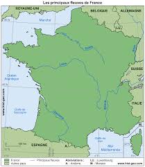 Carte d'identité de ta commune trace écrite : Carte Des Principaux Fleuves De France