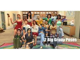 Big Group Poses Posepack Sims 4 Pose Sims 4 Group Poses Sims 4 Family
