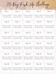 Do exercises at home with little or no equipment. 30 Day Push Up Challenge 30 Day Push Up Push Up Challenge 30 Day Workout Challenge
