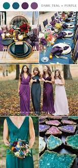 6 Perfect Dark Teal Wedding Color Schemes For Fall Dark Teal Weddings Teal Wedding Colors Wedding Colors Purple