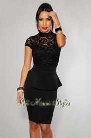 Little Black Dress 2 Lace Peplum Dress Peplum Dress Trendy Dresses