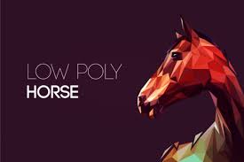 The id attribute of the <filter> element defines a unique name for the filter. Low Poly Horse Graphic By Manuchi Creative Fabrica