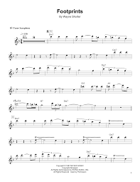 Footprints By Wayne Shorter Piano Vocal Guitar Right Hand Melody Digital Sheet Music