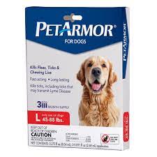 Petarmor Flea Tick Prevention For Dogs 45 88 Lbs 3 Treatments Walmart Com Walmart Com