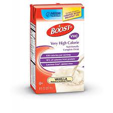 Boost Vhc Very Vanilla Very High Calorie 8 Oz Case Of 27 Walmart Com