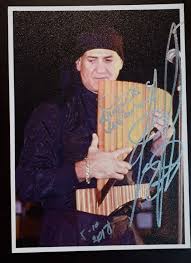 Gheorghe zamfir was born on april 6, 1941 in gaesti, romania. Autograph Vip Gheorghe Zamfir Is A Romanian Pan Flute Nai Musician He Is Known As The Master Of The Pan Flute
