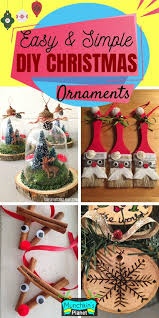 Some simple, easy, diy, beautiful and. 23 Easy Diy Christmas Ornaments Ideas Munchkins Planet
