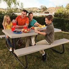 We Just Bought This For Our Back Yard Lifetime 6 Folding Picnic Table With Umbrella Costco Folding Picnic Table Picnic Table Portable Picnic Table