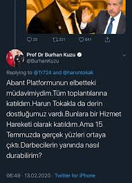 Epi topu 140 karakter yazacaksın, yazamıyorsun; Burhan Kuzu 15 Temmuz A Kadar Feto Cuymus