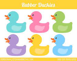 Rubber Duckies Clipart Digital Clip Art Graphics By Mareetruelove