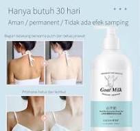 Sabun Susu Kambing Pemutih Badan Wajah Permanen Sabun Cair Exgyan Goat Milk  Niacinamide Body Wash