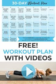 Free 30 Day Home Workout Plan Nourish Move Love 30 Day Workout Plan At Home Workout Plan Full Body Workout Plan
