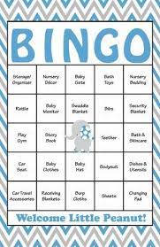 Use these free printable baby shower bingo cards at your party. Elephant Baby Bingo Cards Printable Download Prefilled Baby Shower Game For Boy Blu Baby Shower Bingo Baby Shower Printables Elephant Baby Shower Theme