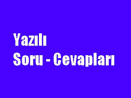 yazılı soruları ile ilgili görsel sonucu