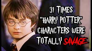 Throughout all seven of the books, the hero of the story, harry potter himself, wears glasses, and it is well know in the story that he suffers from very bad eyesight without them (something that cannot be cured by magic). 31 Times Harry Potter Characters Were Totally Savage Youtube