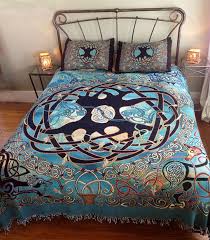 Tree Of Life Mandala Multicolored Bedspread Celtic Art Studio Celtic Art Jen Delyth Welsh Artist Celtic Des Bed Spreads Celtic Tree Tattoos Tree Of Life