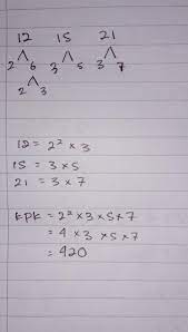 Apr 20, 2015 · kelipatan persekutuan terkecil kpk teobil. Kelipatan Persekutuan Terkecil Atau Kpk Dari 12 15 Dan 21 Adalah Brainly Co Id