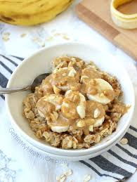 Peanut Butter Banana Oatmeal Recipe Oat Recipes Healthy Banana Oatmeal Recipe Banana Oatmeal