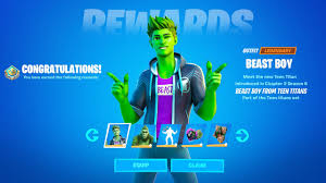 Fortnite battle royale new beast boy built in emote. Claim The Beast Boy Free Skin Now Teen Titans Cup Fortnite Battle Royale Youtube