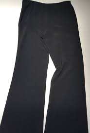 Escada Black 100 Silk Women S Pants Size 44 Us 14 Dress Pant Trousers Side Zip Ebay Pants For Women Dress Pant Pants