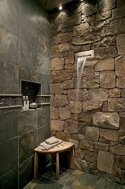 63 Sensational Bathrooms With Natural Stone Walls Rustic Bathrooms Waterfall Shower Dream Bathrooms