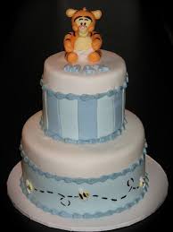 Tigger Baby Shower Cake Baby Shower Cakes Baby Shower Christening Cake Boy