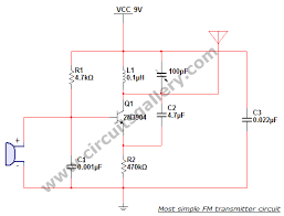 Most Simple Fm Transmitter Circuit Diagram Circuits Gallery Fm Transmitters Circuit Diagram Electronics Mini Projects
